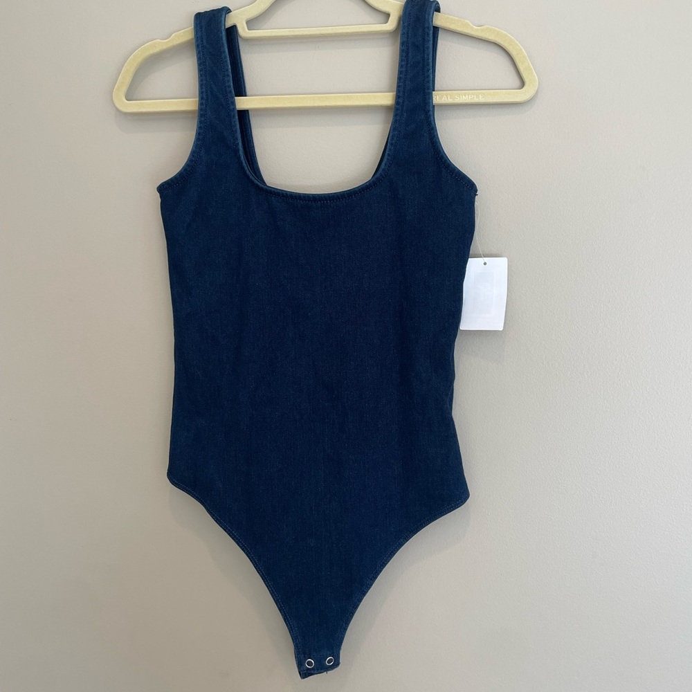 Good American Denim Bodysuit Size 0